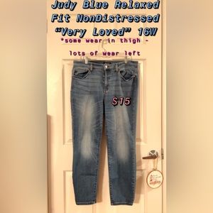 Judy Blue Jeans - “Very Loved” some wear in thigh